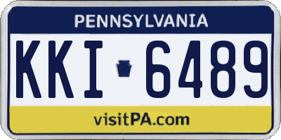 PA license plate KKI6489