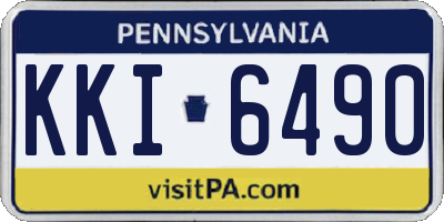 PA license plate KKI6490
