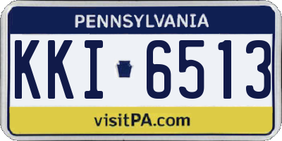 PA license plate KKI6513