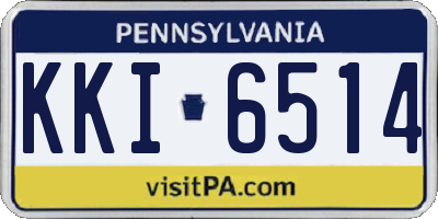 PA license plate KKI6514