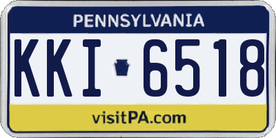 PA license plate KKI6518