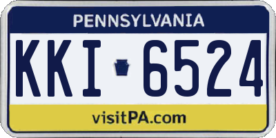 PA license plate KKI6524