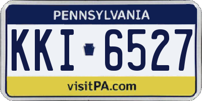 PA license plate KKI6527