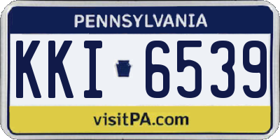 PA license plate KKI6539