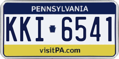 PA license plate KKI6541