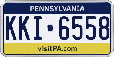 PA license plate KKI6558