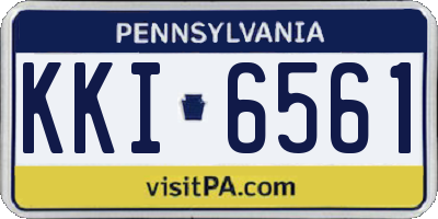PA license plate KKI6561