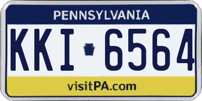 PA license plate KKI6564