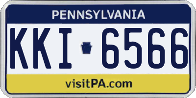 PA license plate KKI6566
