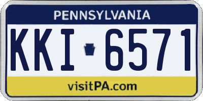 PA license plate KKI6571