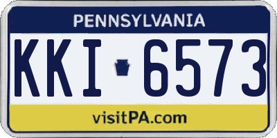 PA license plate KKI6573