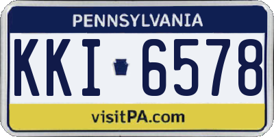 PA license plate KKI6578