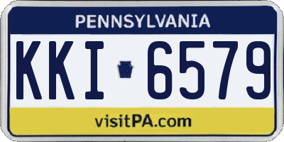 PA license plate KKI6579