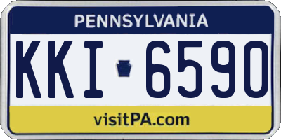 PA license plate KKI6590