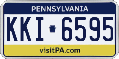 PA license plate KKI6595