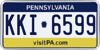 PA license plate KKI6599