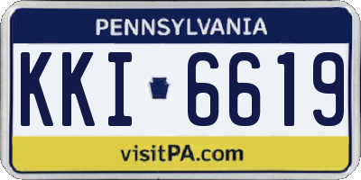 PA license plate KKI6619