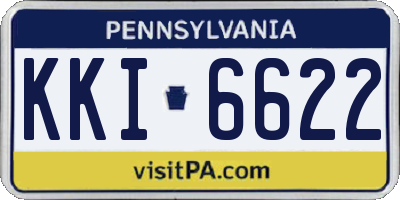 PA license plate KKI6622
