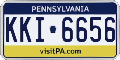 PA license plate KKI6656