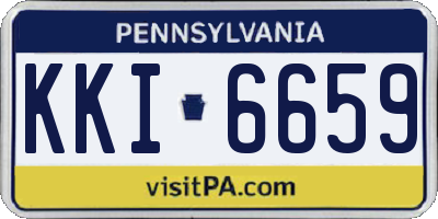 PA license plate KKI6659