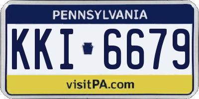 PA license plate KKI6679