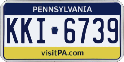 PA license plate KKI6739