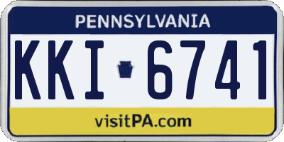 PA license plate KKI6741