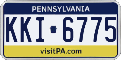 PA license plate KKI6775