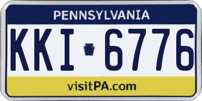PA license plate KKI6776