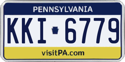 PA license plate KKI6779
