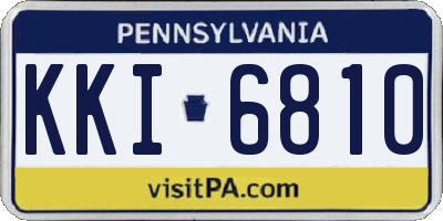 PA license plate KKI6810