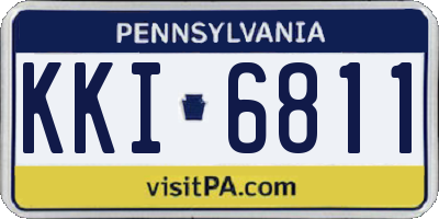 PA license plate KKI6811