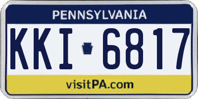PA license plate KKI6817