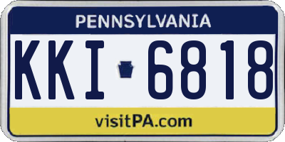 PA license plate KKI6818