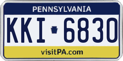 PA license plate KKI6830