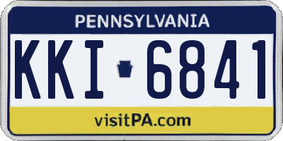 PA license plate KKI6841