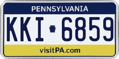 PA license plate KKI6859