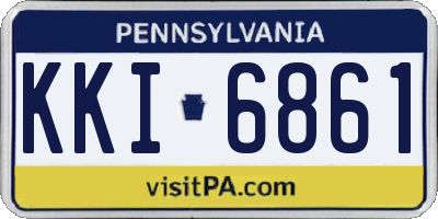 PA license plate KKI6861