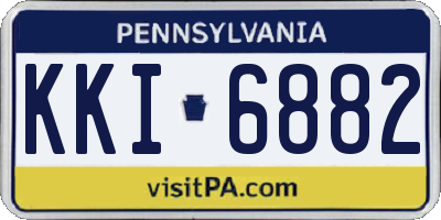 PA license plate KKI6882