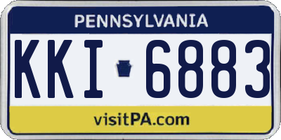 PA license plate KKI6883