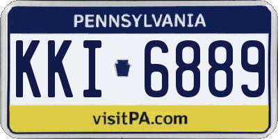 PA license plate KKI6889