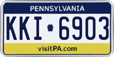 PA license plate KKI6903