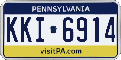 PA license plate KKI6914