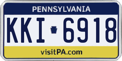 PA license plate KKI6918