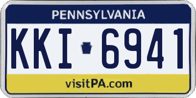 PA license plate KKI6941