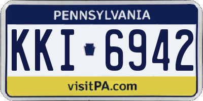 PA license plate KKI6942