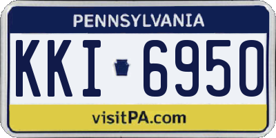 PA license plate KKI6950