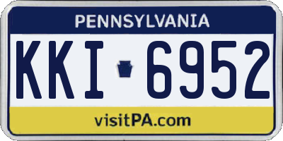 PA license plate KKI6952