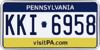 PA license plate KKI6958
