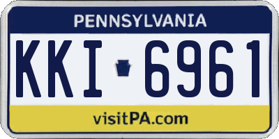 PA license plate KKI6961